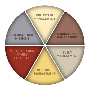 City Reaching Organization Software Pie Chart